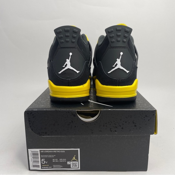 Nike Air Jordan 4 Retro GS “Thunder/Tour Yellow” 2023 - Picture 4 of 4